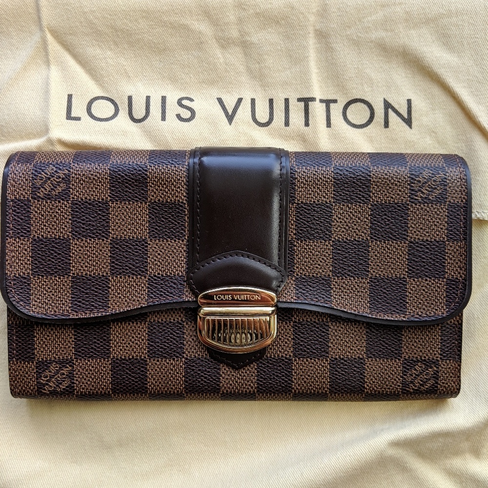 100% Authentic Louis Vuitton Sistina Damier Wallet